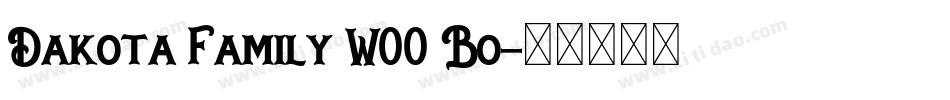 Dakota Family W00 Bo字体转换